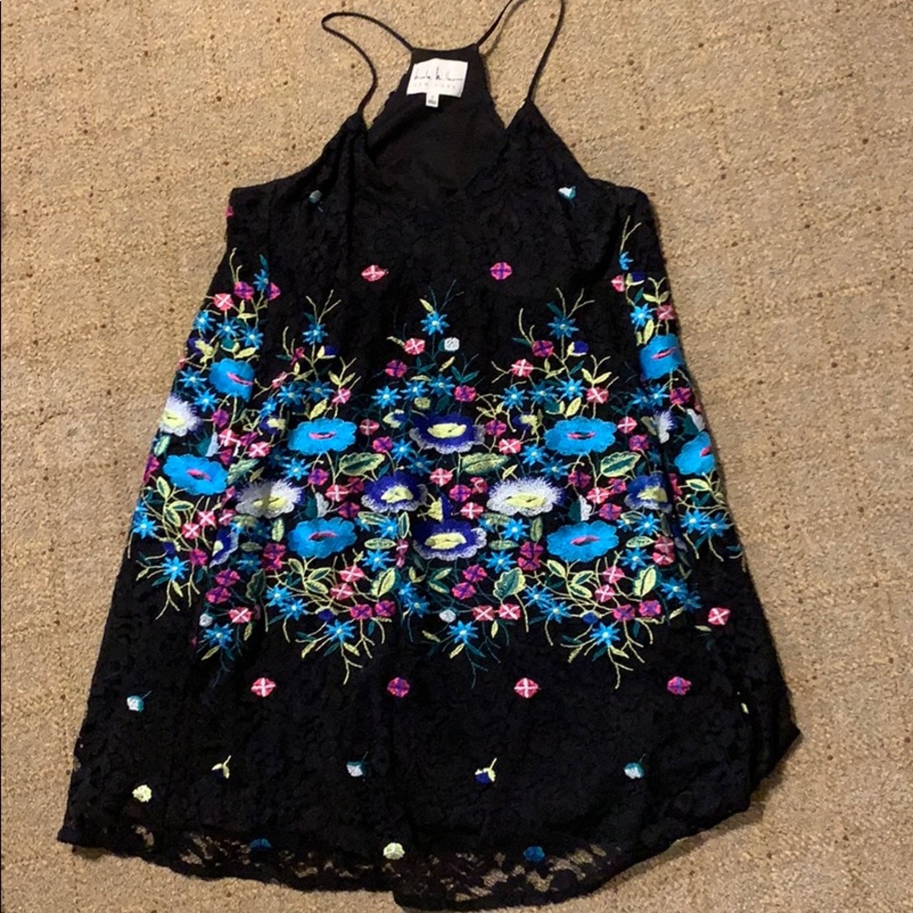 Nicole Miller floral lace dress